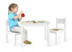 Wooden table with two chairs set - Yeti - Owls