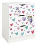 White chest of drawers - ROMA - Unicorn