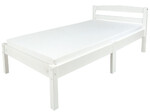 White wooden bed CLASSIC  with 140x70 mattress 