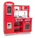 Wooden kitchen - Big Red - with a microwave and a fridge + sound effects