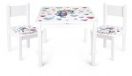 Wooden table with two chairs set - Yeti - Unicorn