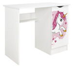 White desk with storage - ROMA - Pink Unicorn