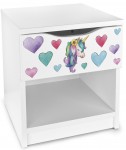 Modern cabinet nightstand with a drawer - Unicorn