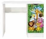 White desk with storage - ROMA - Jungle Animals