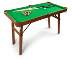 Large wooden folding pool table with accessories - HARRY