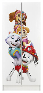 White two-door wardrobe - ROMA - Paw Patrol 8