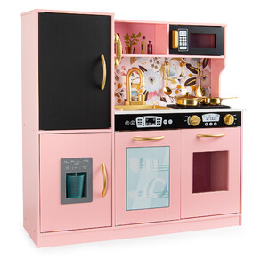 Wooden kitchen for children - MEMO Pink