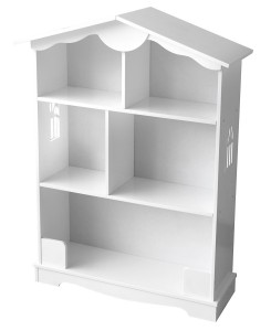 Lovely white wooden house bookcase
