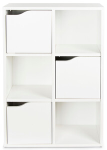 Wooden shelf with 3 doors - KUBICO SLIM