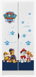 White two-door wardrobe - ROMA - Paw Patrol  12