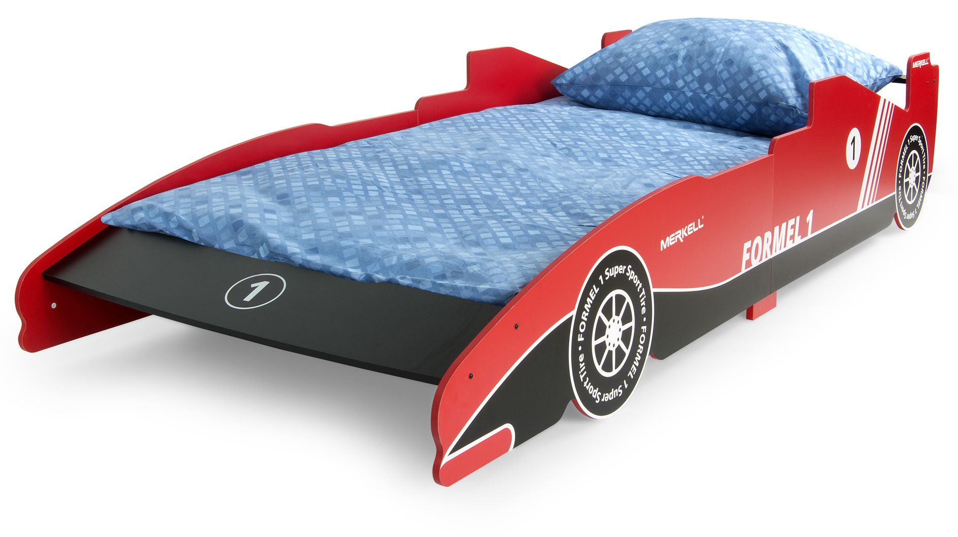 Children s Bed Racing Car Kid s Bed F1 Bolid 200x90 Red LEOMARK